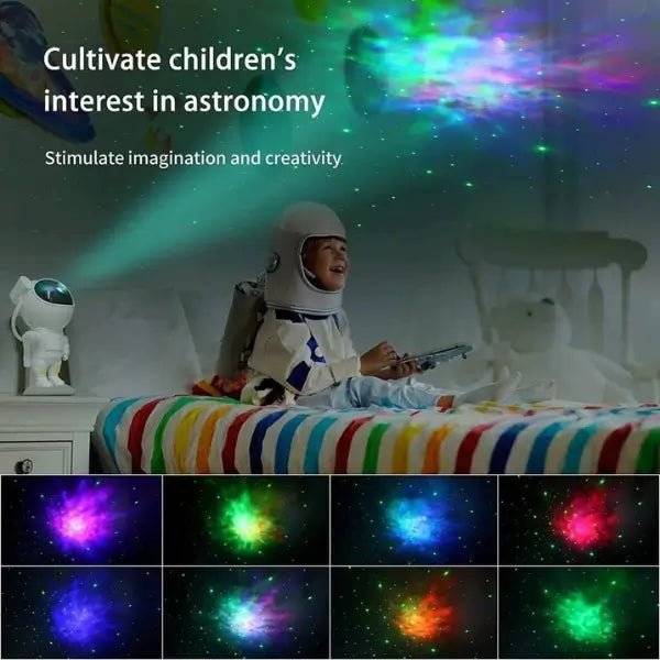AstroGlow - LED Galaxy Astronaut Projector - ledoons