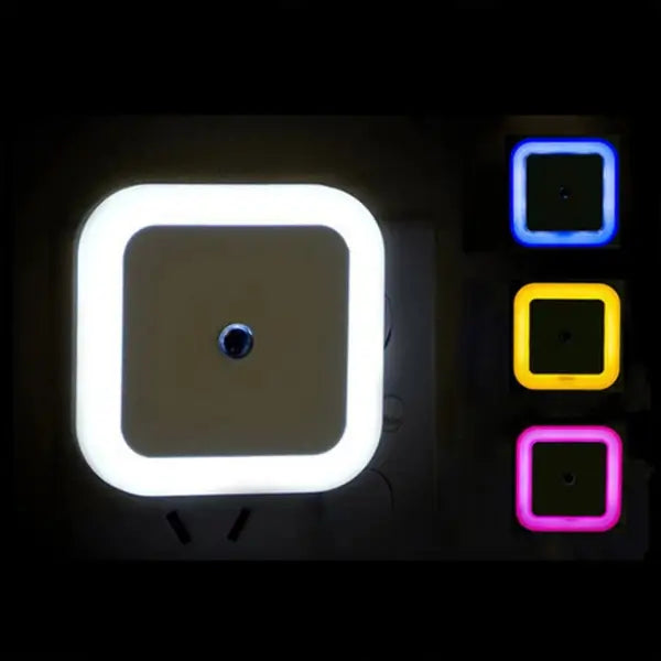 Set of 4 Mini Plug-In LED Night Light With Auto Sensor