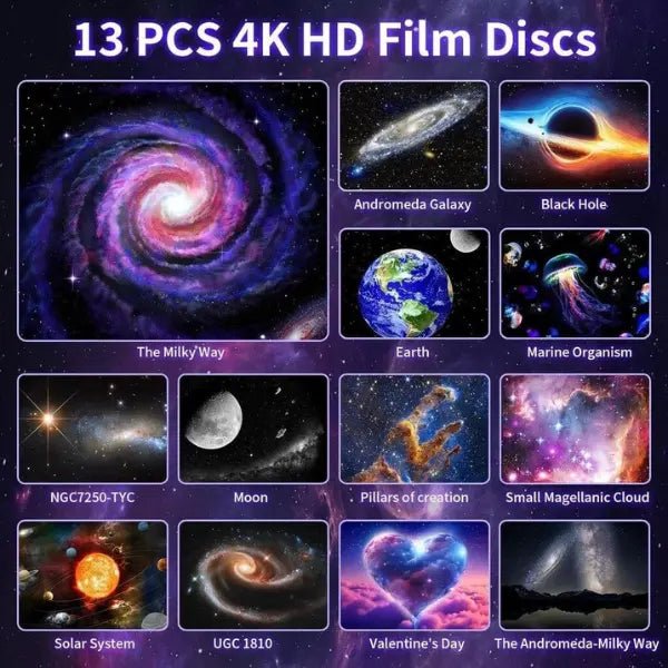 Galaxy Star Projector 4K HD - Immersive Night SKY Experience - ledoons