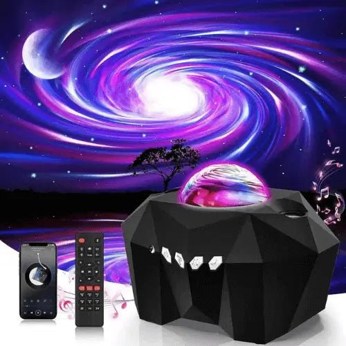 LunarGlow Galaxy Projector - Moonlight, Aurora & Starfield Show - ledoons