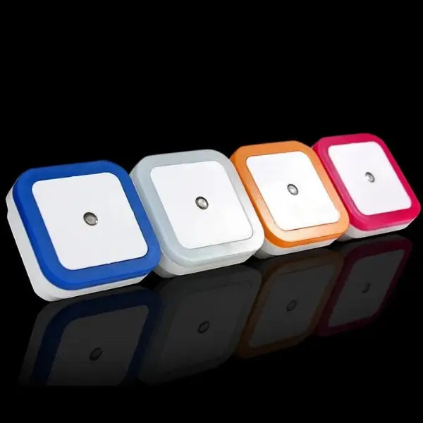 Set of 4 Mini Plug-In LED Night Light With Auto Sensor