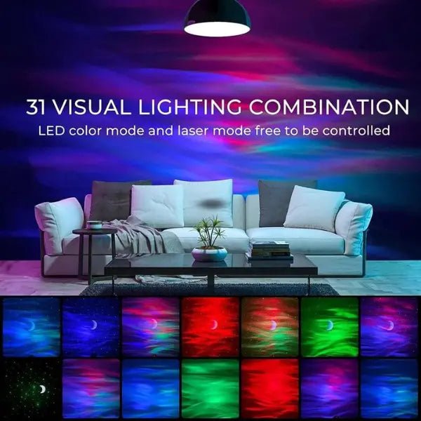 AuroraBoreal Galaxy Star Projector for Magical Nights - ledoons