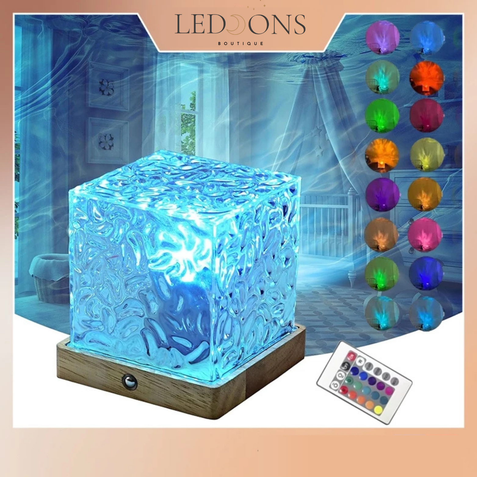 LED Night light-Aurora Borealis and Ocean Wave Effect