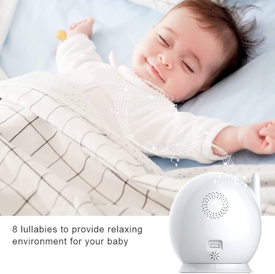 Baby Monitor PTZ - 360° Panoramic View - Wide-Angle Camera & Night Vision