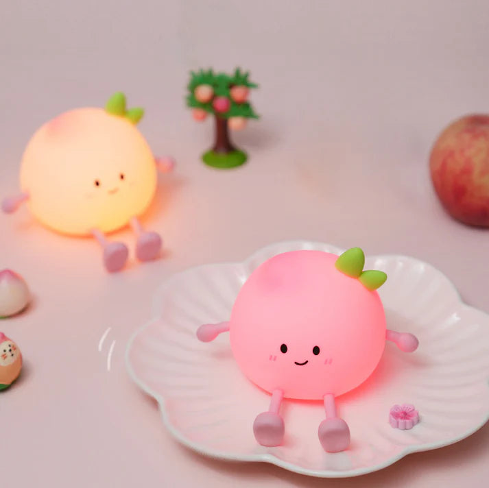 Squishy Silicone Peach LED Night Light