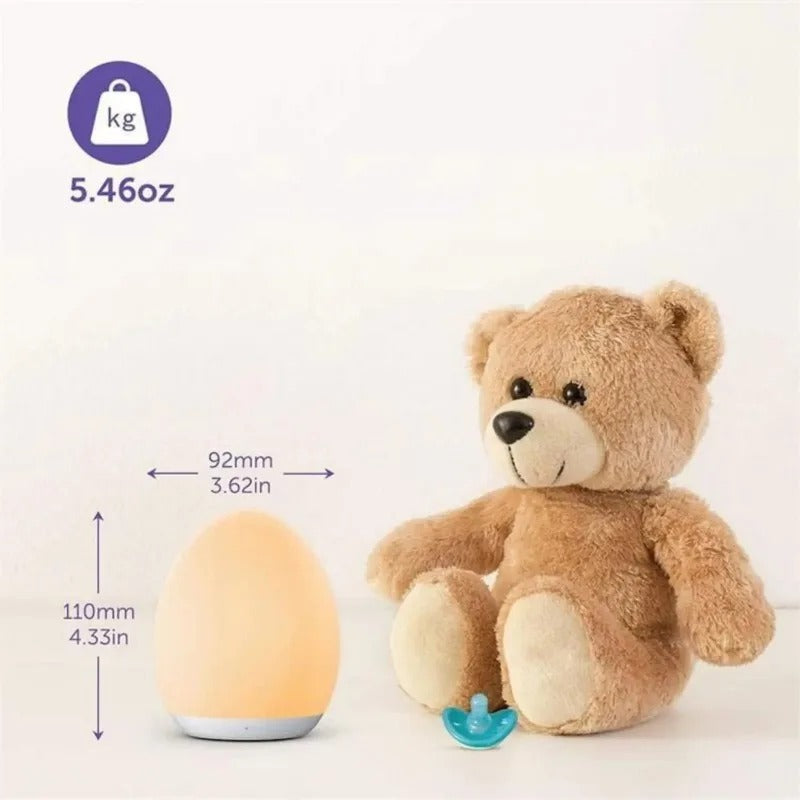 USB Rechargeable Egg Lamp - Soft LED Night Light for Babies