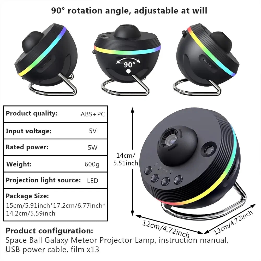 Andromeda Meteor Light - Galaxy projector with Shooting Star Effects - ledoons